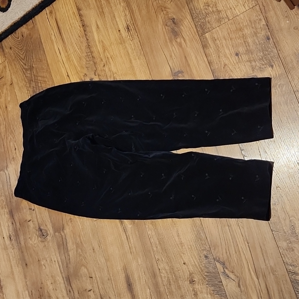 Talbots Velvet Embroidered Pants - Picture 6 of 10